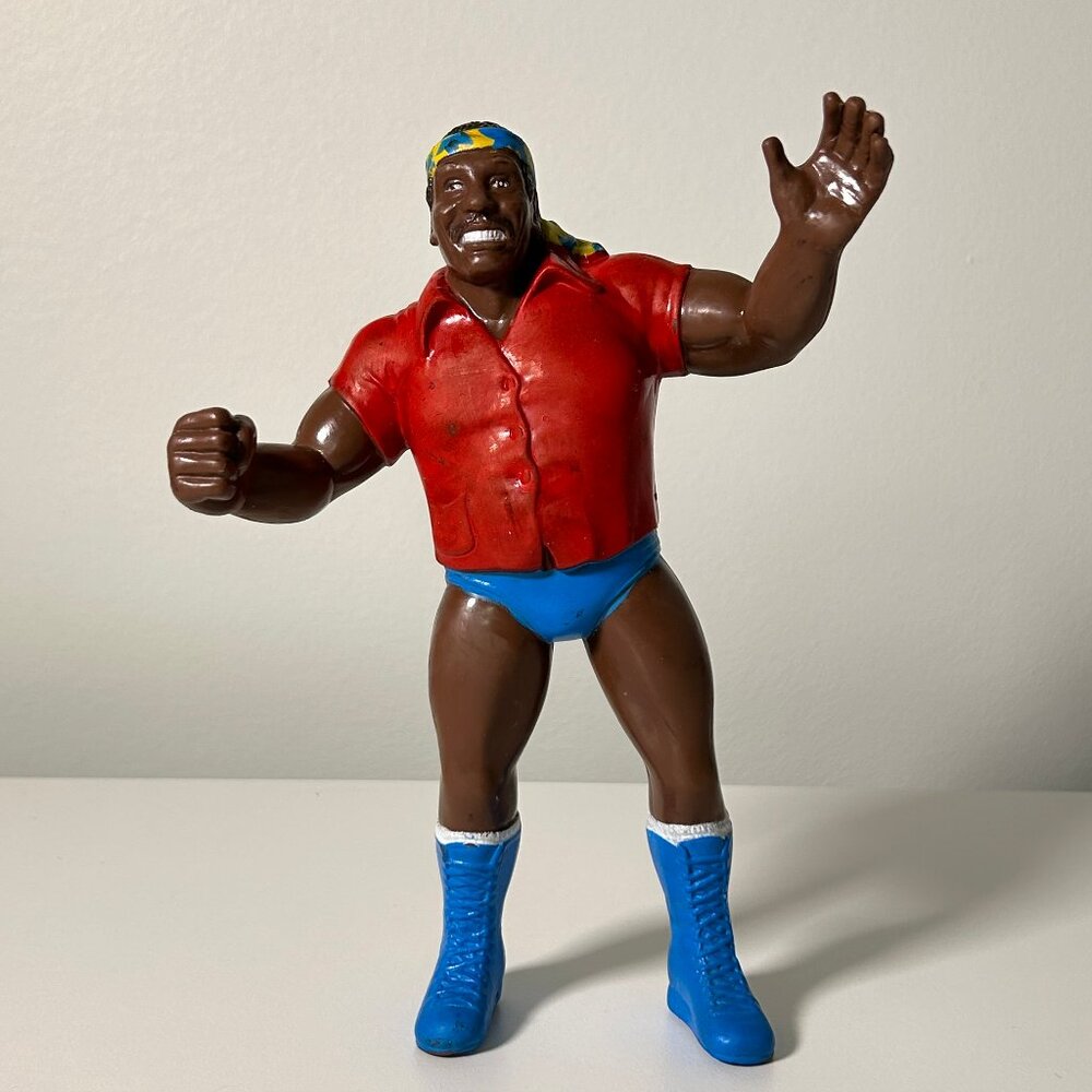 Vintage 80s LJN WWF Special Delivery Jones Wrestling Action Figure (11B)